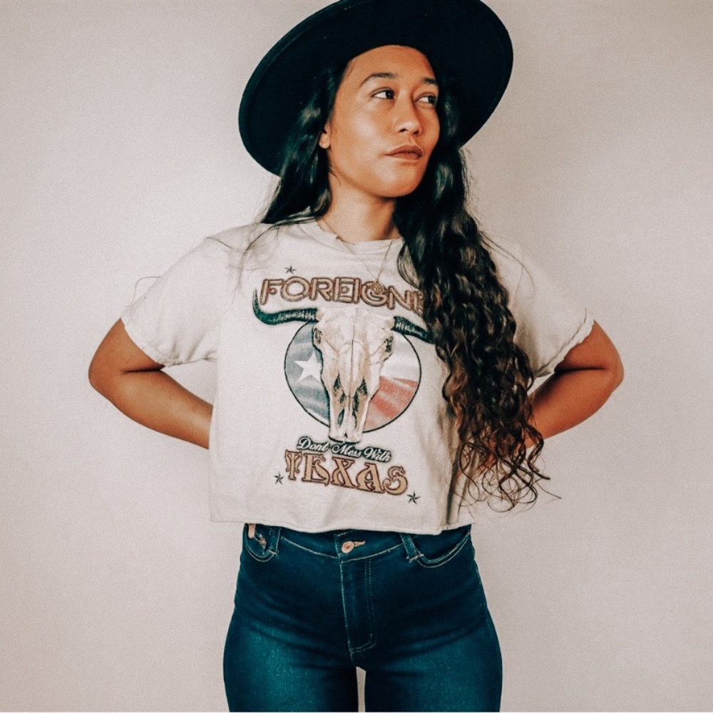 New Texas Longhorn Foreigner Graphic Tee